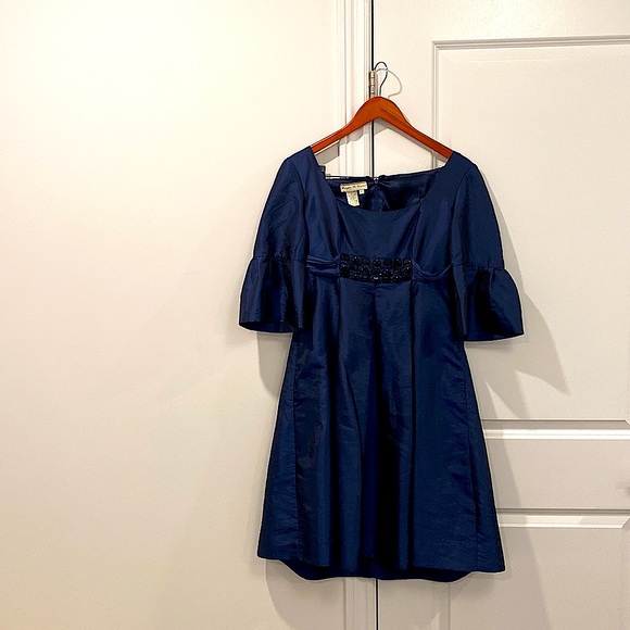 Morgan MC Fleeters Navy Blue Formal Dress - Picture 4 of 4